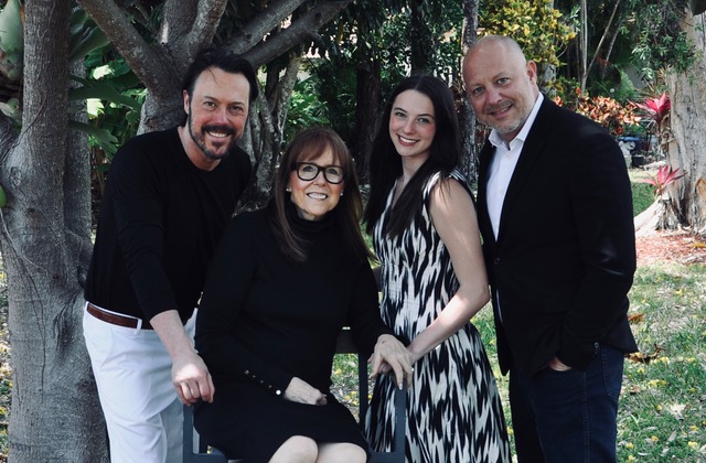 The Dobbins family together outdoors